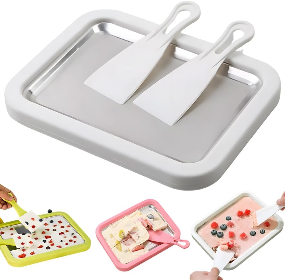 π¦ Instant Freeze Rolled Ice Cream Maker Kit β 2026 Stainless Steel Cold Plate with Scrapers
