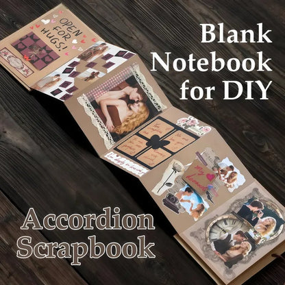🔥✨The Memory Keeper: 230 cm Accordion Scrapbook Album📚