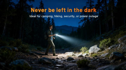 🔦Pocket Rechargeable EDC Flashlight:  Mini Keychain Light with Fire Starter & Window Breaker