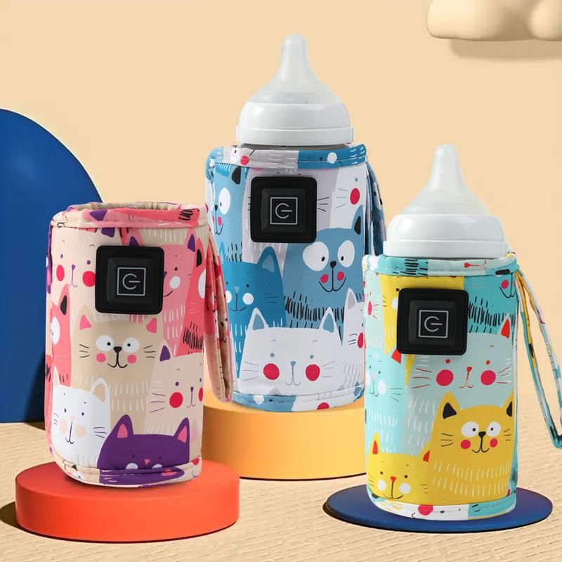 Portable Heated Bottle Cover - Keep Baby’s Milk Warm Anywhere! 🚼❄️→🌡️