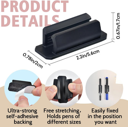 20 Pack Pen Holder Silicone – For Toothbrushes, Pens, Cables & More! 🔧💡