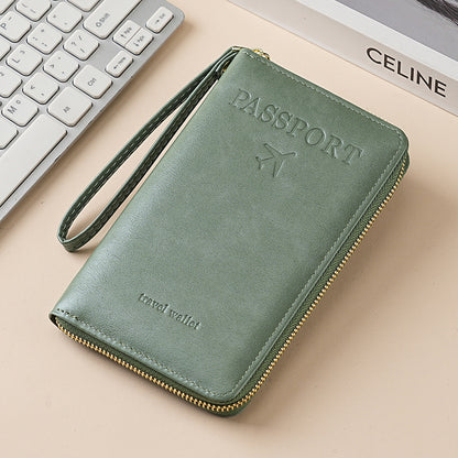 Women's Leather Wallet–Multifunctional RFID Passport Wallet ✨