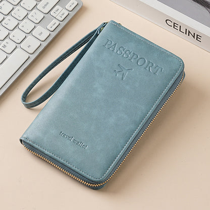 Women's Leather Wallet–Multifunctional RFID Passport Wallet ✨