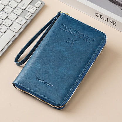 Women's Leather Wallet–Multifunctional RFID Passport Wallet ✨
