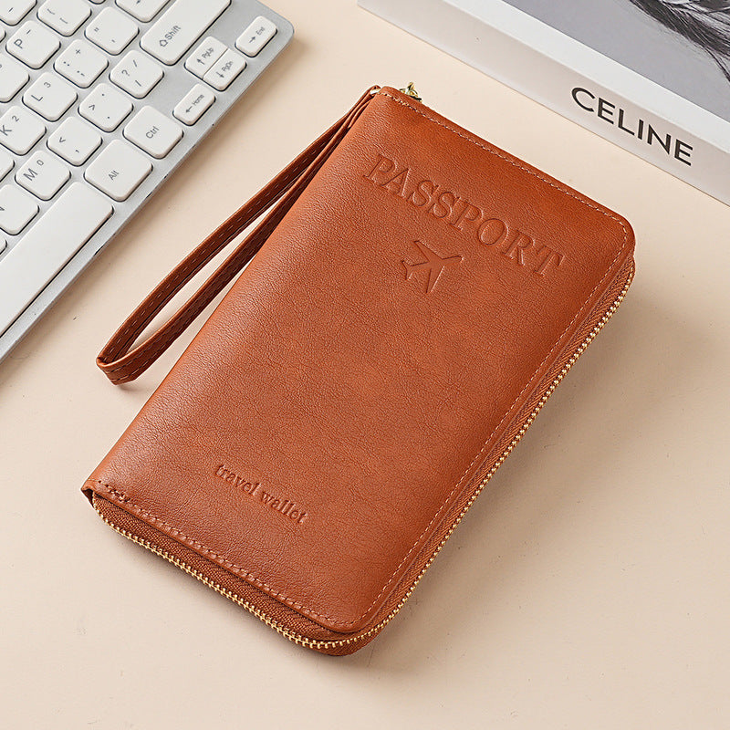 Women's Leather Wallet–Multifunctional RFID Passport Wallet ✨