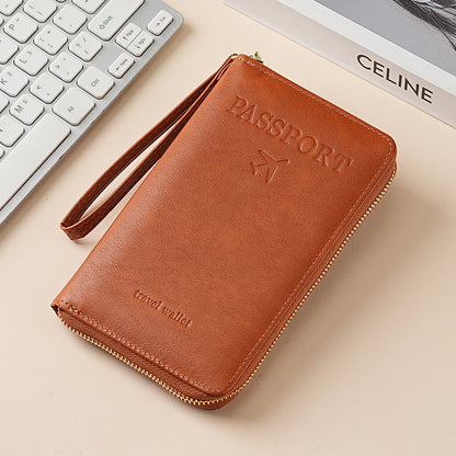 Women's Leather Wallet–Multifunctional RFID Passport Wallet ✨