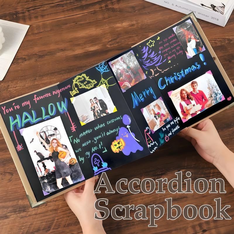 🔥✨The Memory Keeper: 230 cm Accordion Scrapbook Album📚
