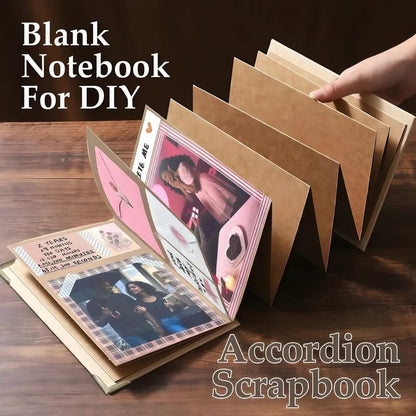 🔥✨The Memory Keeper: 230 cm Accordion Scrapbook Album📚
